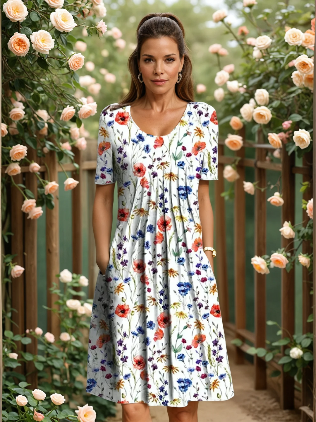 Fiona - Dame Bohemian Flowy Kjole