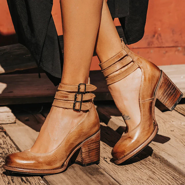 Sofie - Dame Runde Tå Chunky Sandaler