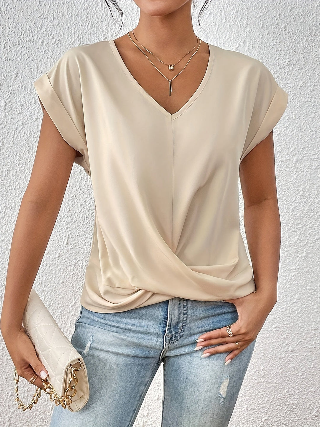 Signe - Dame Elegant Alsidig V-Hals Top