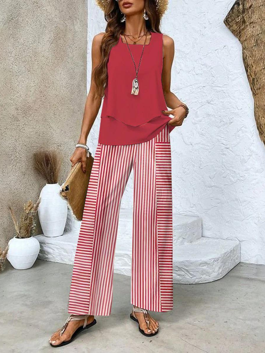 Filippa - Women’s Bohemian Flowy To-Delt Sæt
