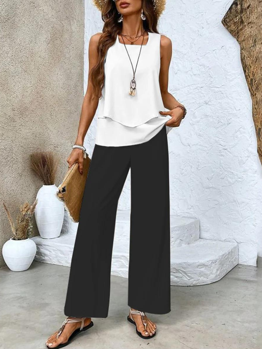 Filippa - Women’s Bohemian Flowy To-Delt Sæt
