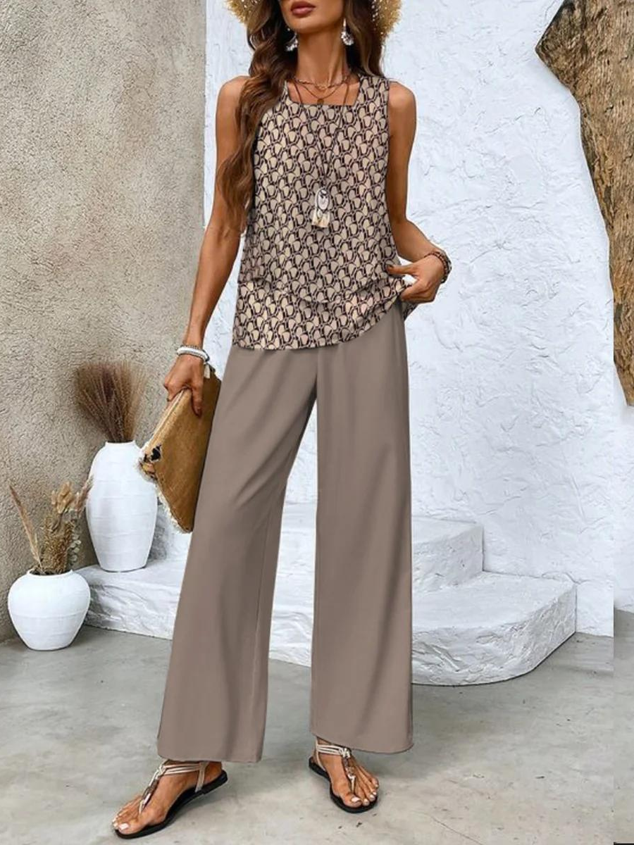 Filippa - Women’s Bohemian Flowy To-Delt Sæt