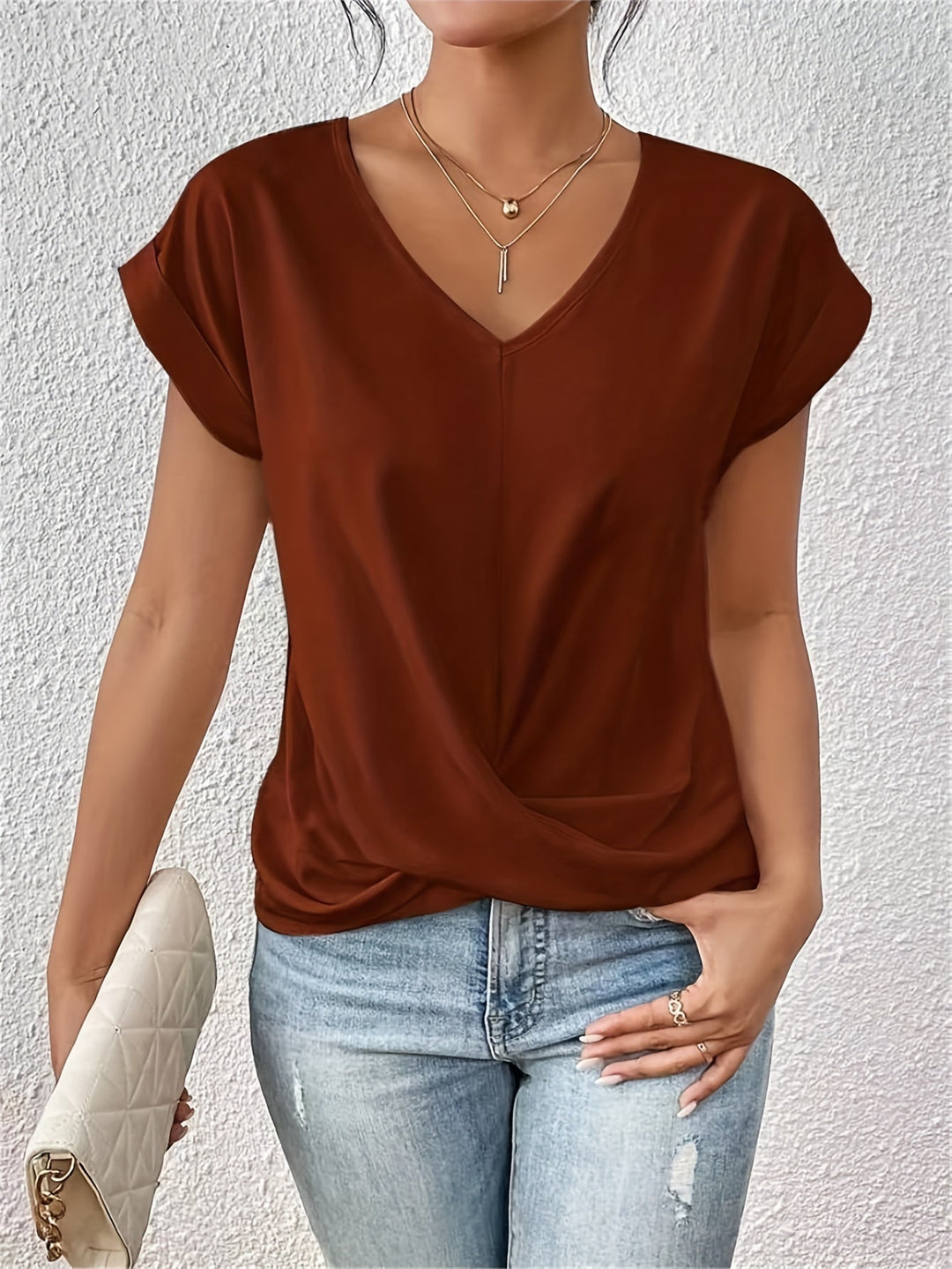 Signe - Dame Elegant Alsidig V-Hals Top