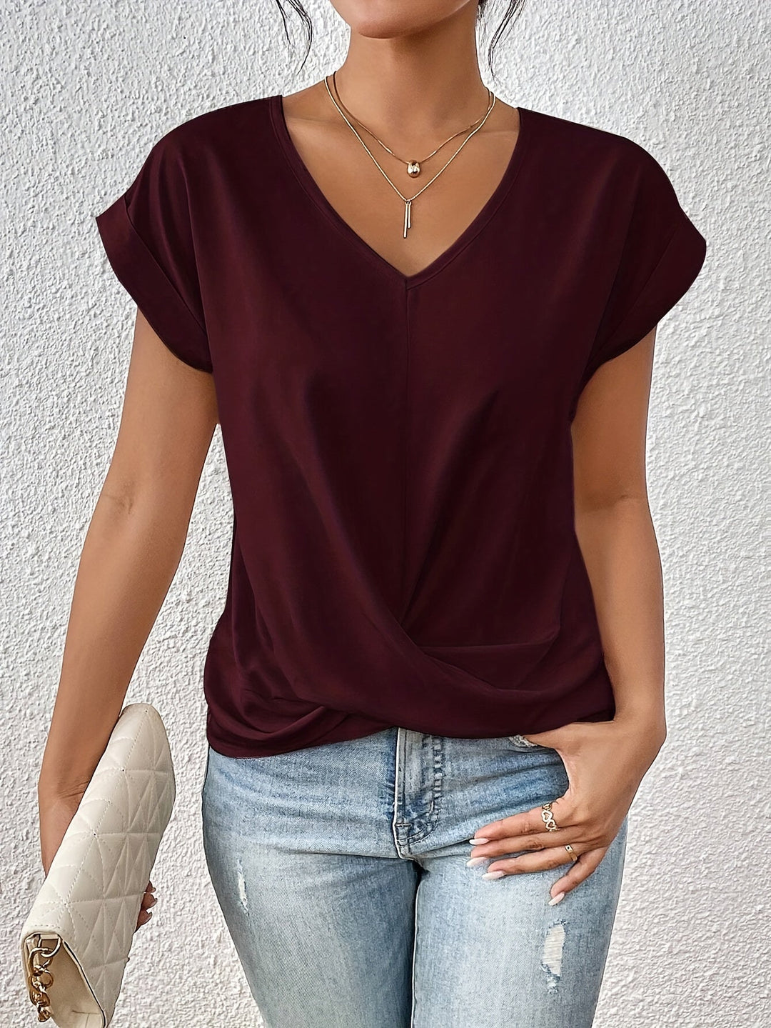 Signe - Dame Elegant Alsidig V-Hals Top