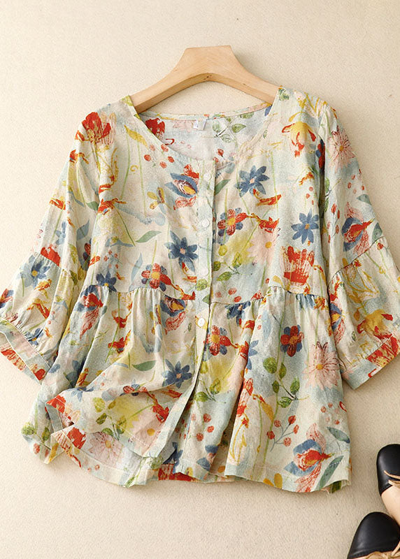 Aase - Dame Boheme Blomstret Bluse
