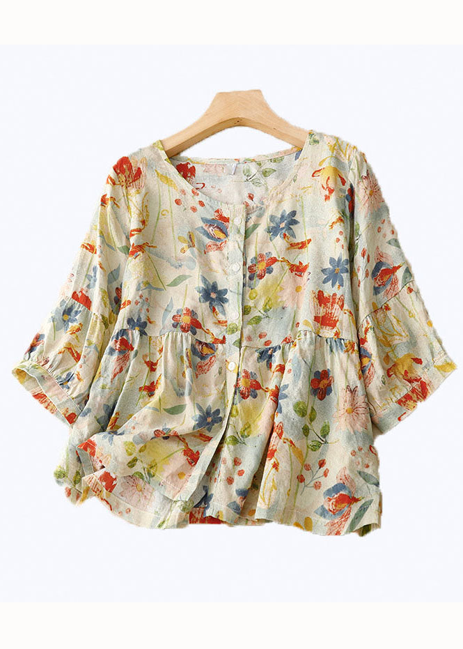 Aase - Dame Boheme Blomstret Bluse