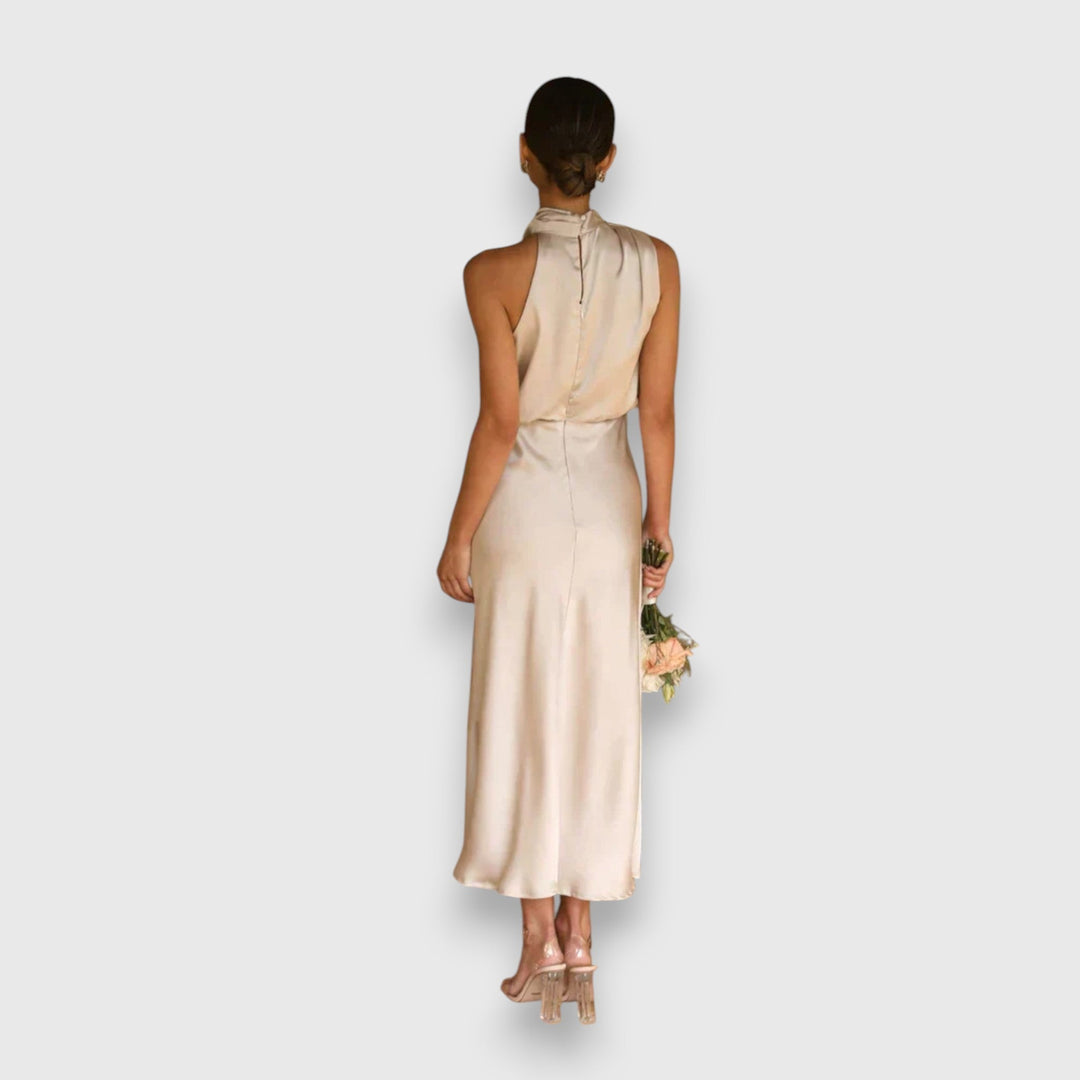 Mille - Dame Elegant Festlig Midi Kjole