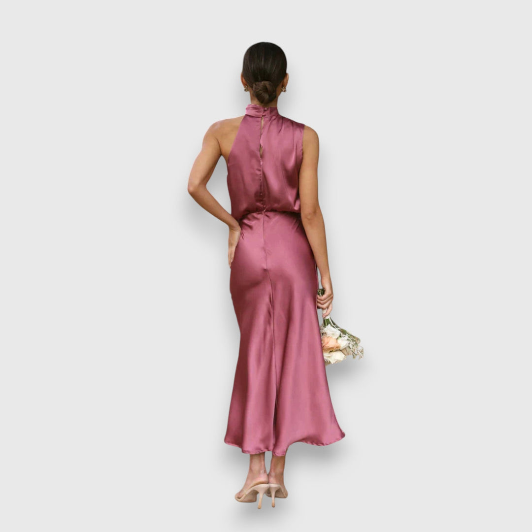 Mille - Dame Elegant Festlig Midi Kjole