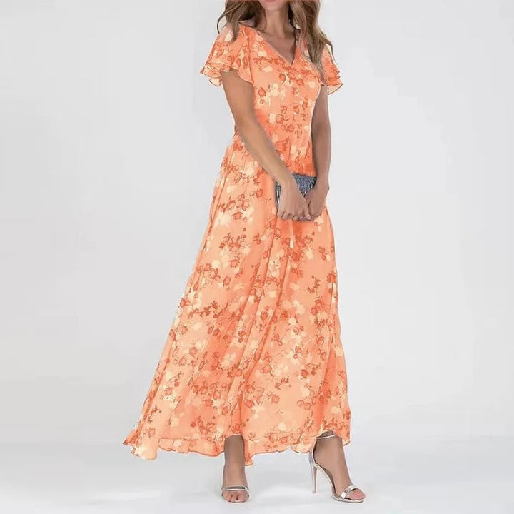Birgitte - Dame Sommer Maxi Mave-Dækkende Kjole