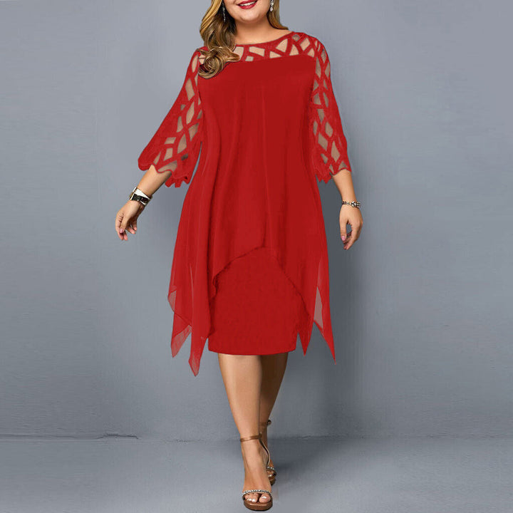 Abelone - Dame Elegant Oversize Midi Kjole