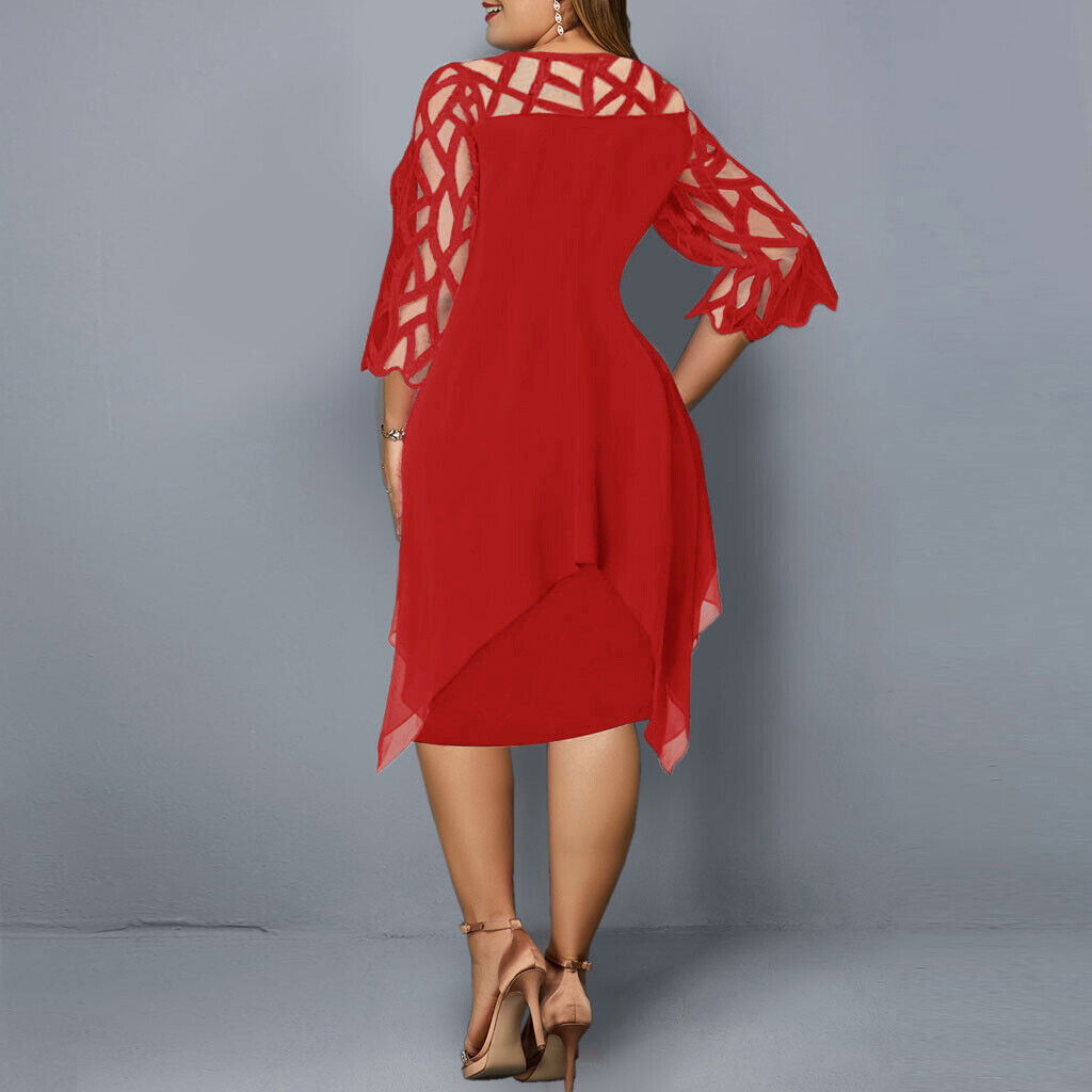 Abelone - Dame Elegant Oversize Midi Kjole
