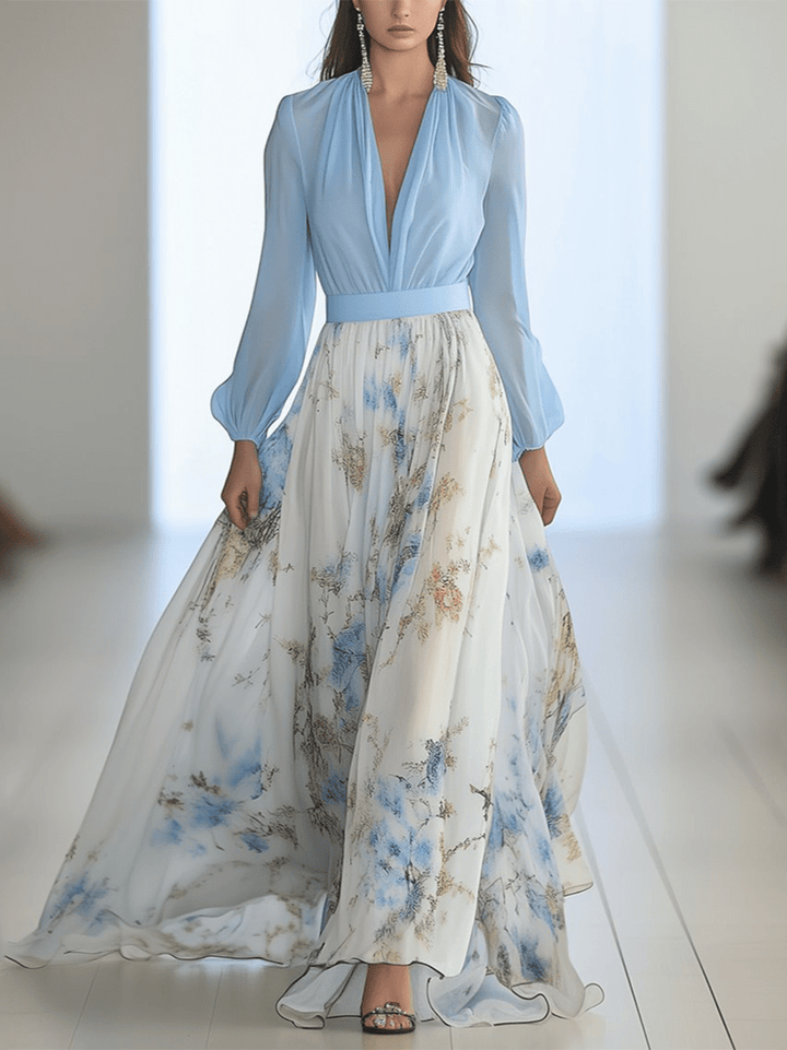 Cara - Dame Bohemian Floral Maxi Kjole