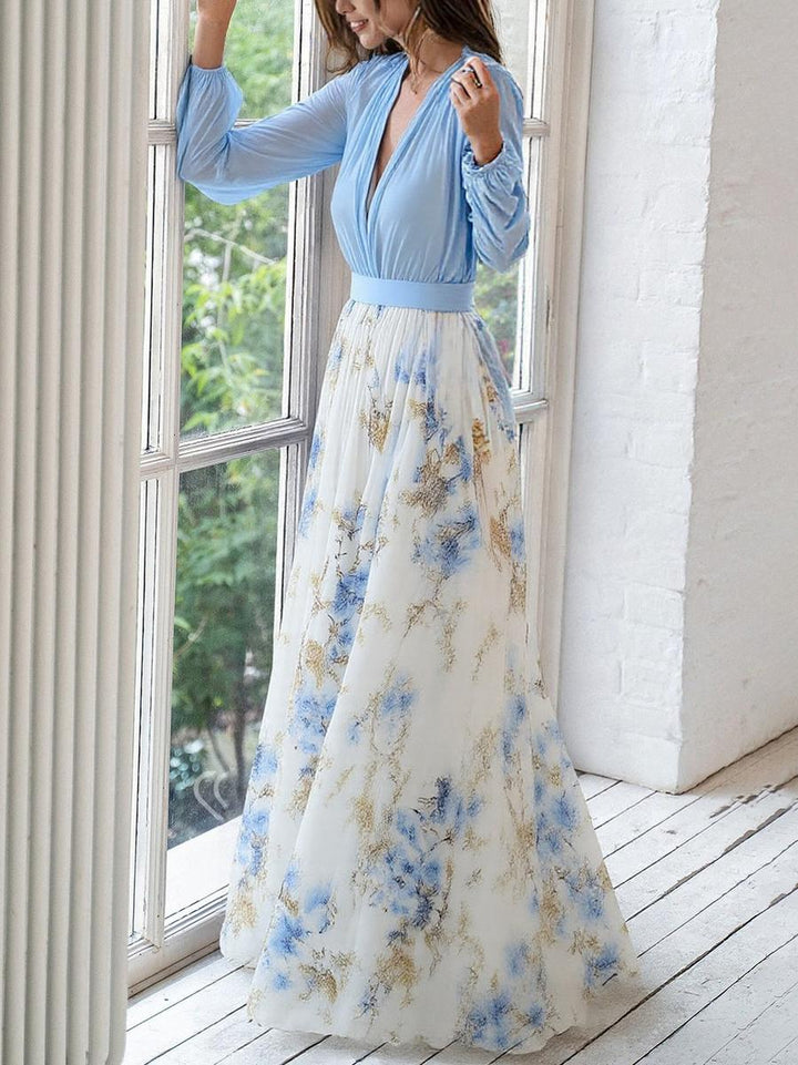Cara - Dame Bohemian Floral Maxi Kjole